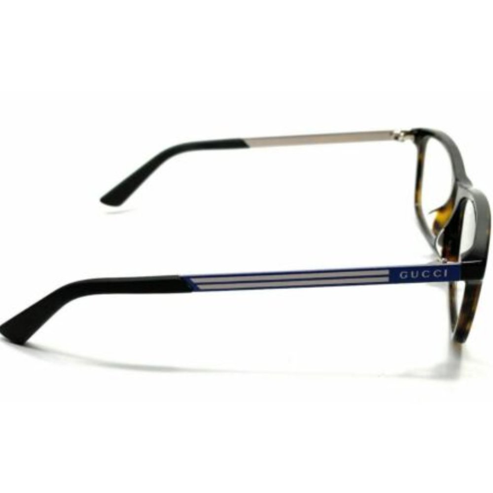 Gucci Men's Havana Rectangle Eyeglasses! - Picture 3 of 4